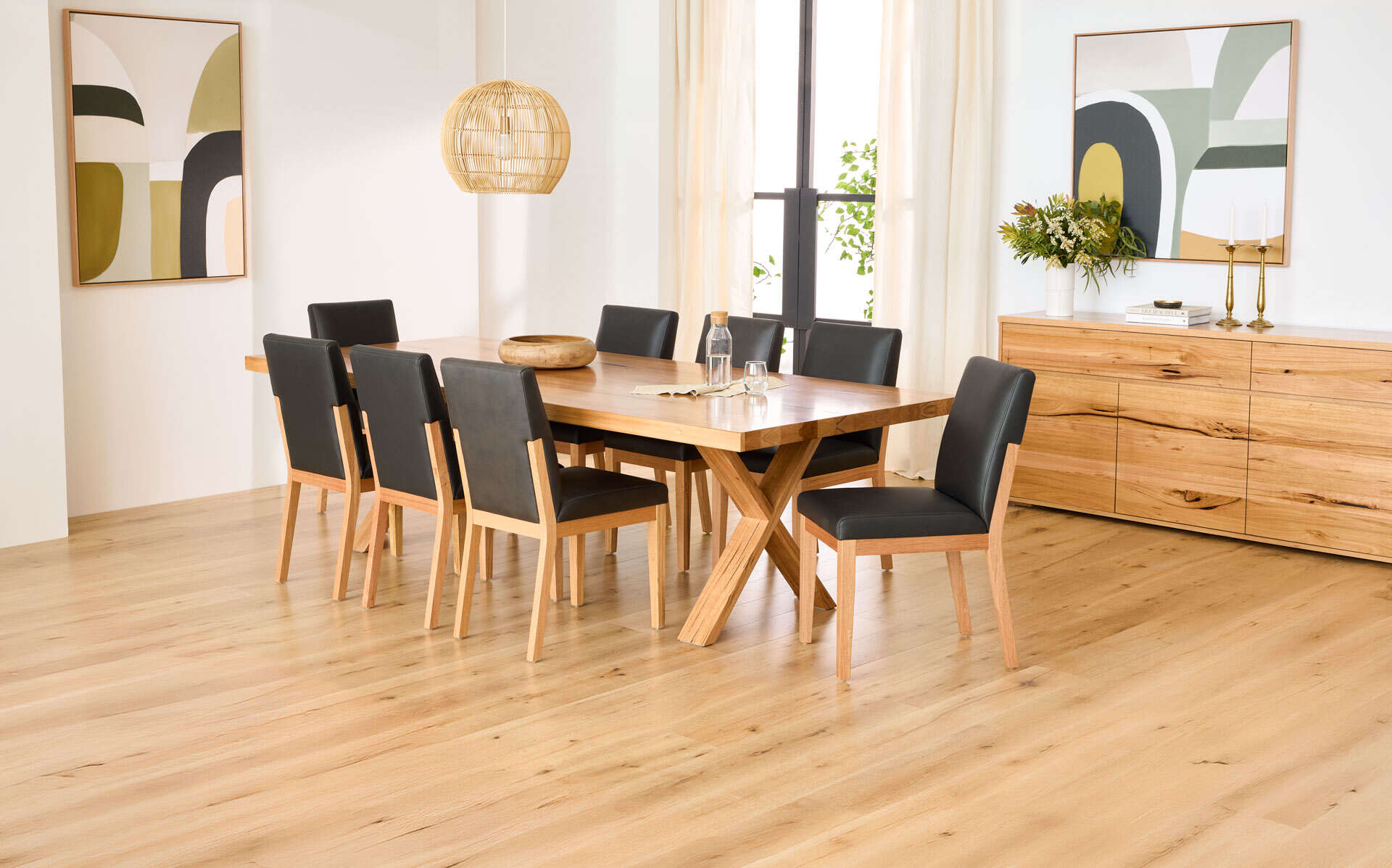 Everest timber dining setting available at Warrnambool Knock on Wood and Homeflair Hamilton